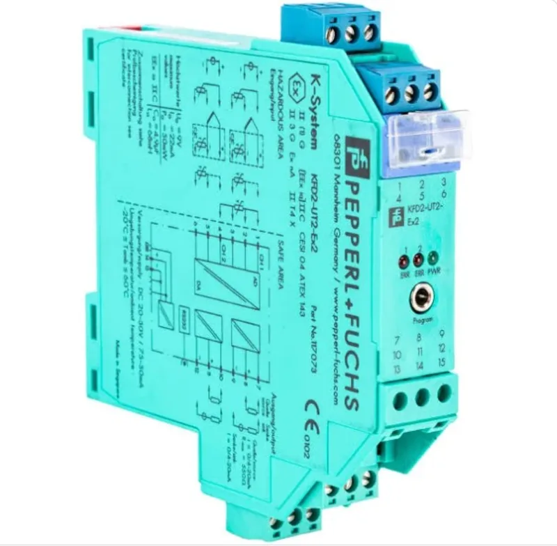 Pepperl and Fuchs K-System galvanic isolator, front